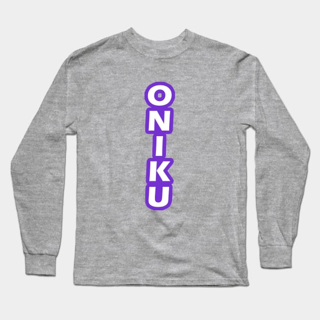 ONIKU: Vertical in Purple Long Sleeve T-Shirt by AislingKiera